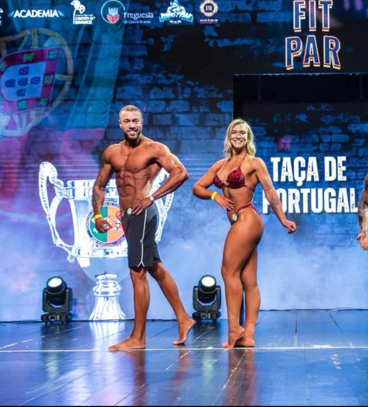 Bruno e Dra. Mariana na categoria Fit Par da Taça de Portugal
