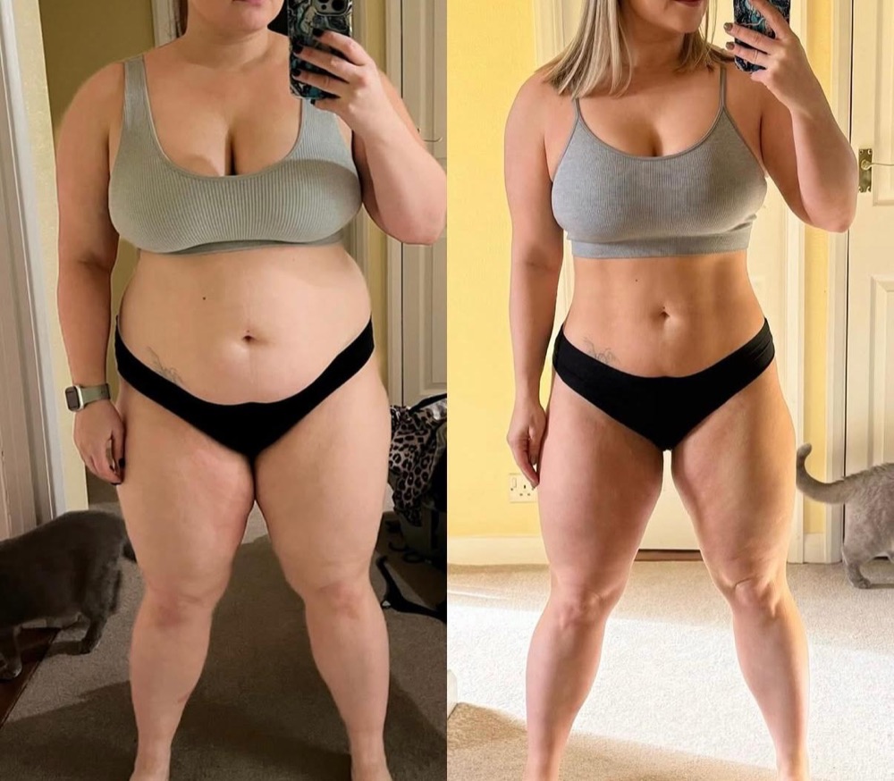Antes e depois de aluno do Team Dias Lobo